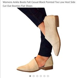 Faux Leather Tan Slip Ons